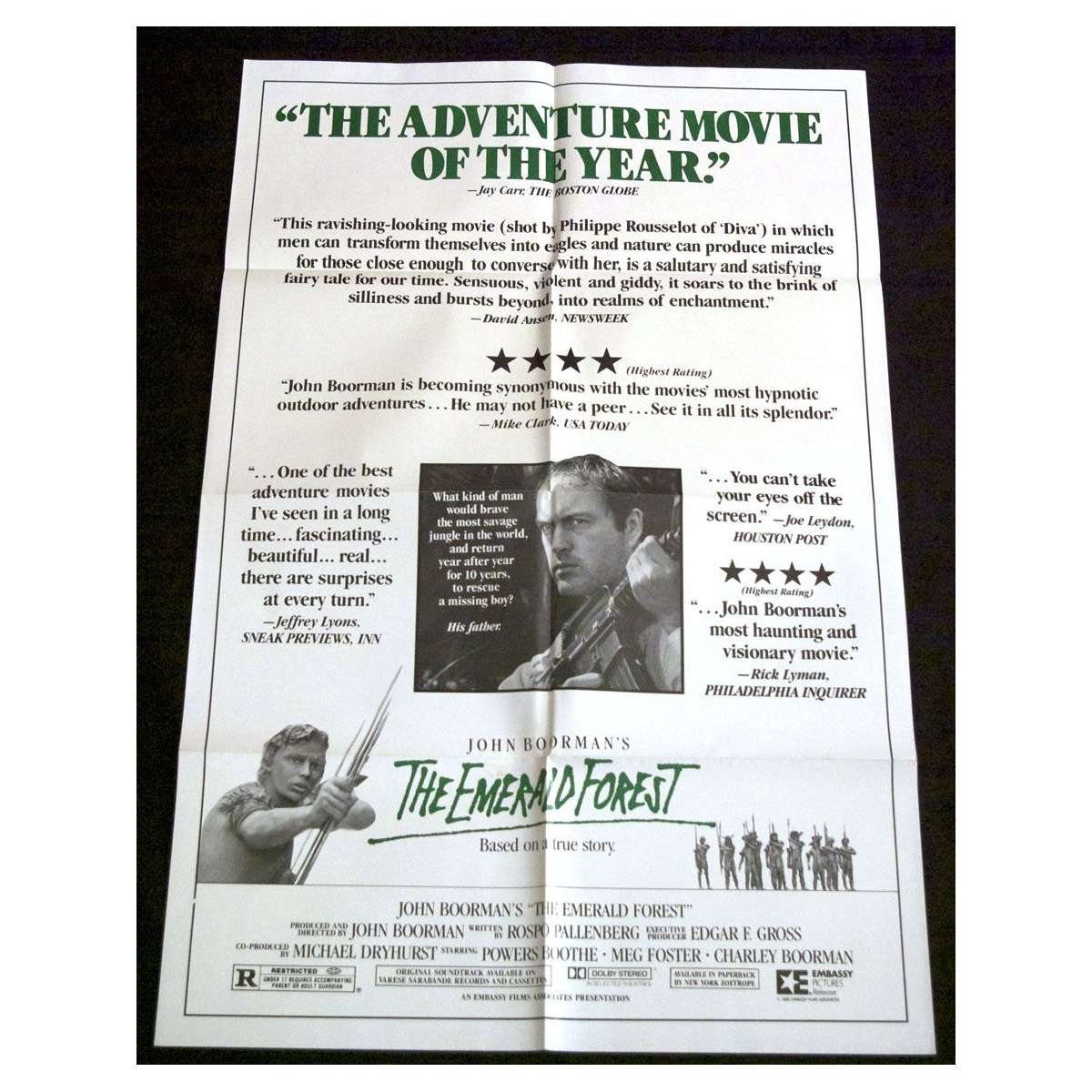 a review of the emerald forest a movie by john boorman (and notably erratic) english director john boorman, the highlight of this engaging jungle adventure movie the emerald forest is a minor review equipment. a review of the emerald forest a movie by john boorman (and notably erratic) english director john boorman, the highlight of this engaging jungle adventure movie the emerald forest is a minor review equipment.