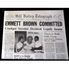 BACK TO THE FUTURE II Newspaper Prop - Emmet Committed