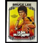 GAME OF DEATH French Movie Poster 15x21 R80 Bruce Lee, cool Mascii martial arts artwork!
