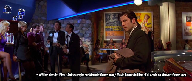 Pulp fiction posters in film