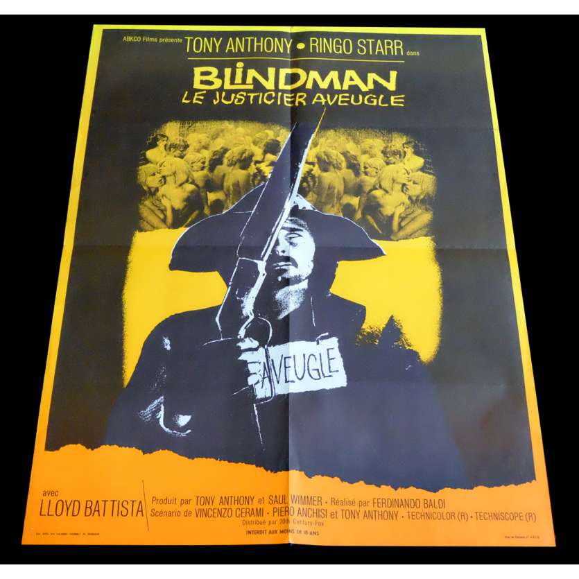 BLINDMAN Affiche de film  60x80 - 1971 - Ringo Starr, Ferdinando Baldi