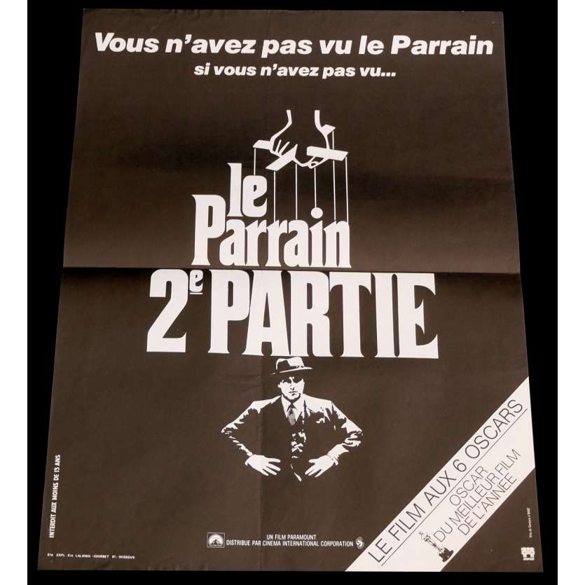 LE PARRAIN 2 Affiche de film 40x60 - 1974 - Robert de Niro, Francis Ford Coppola