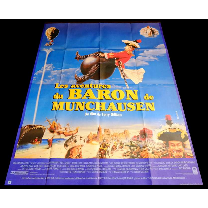BARON MUNCHAUSEN French Movie Poster 47x63 - 1988 - Terry Gilliam, John Neville