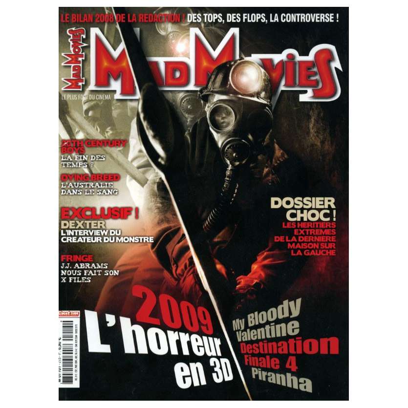 MAD MOVIES N°215 Magazine - 2009 - L'horreur en 3D