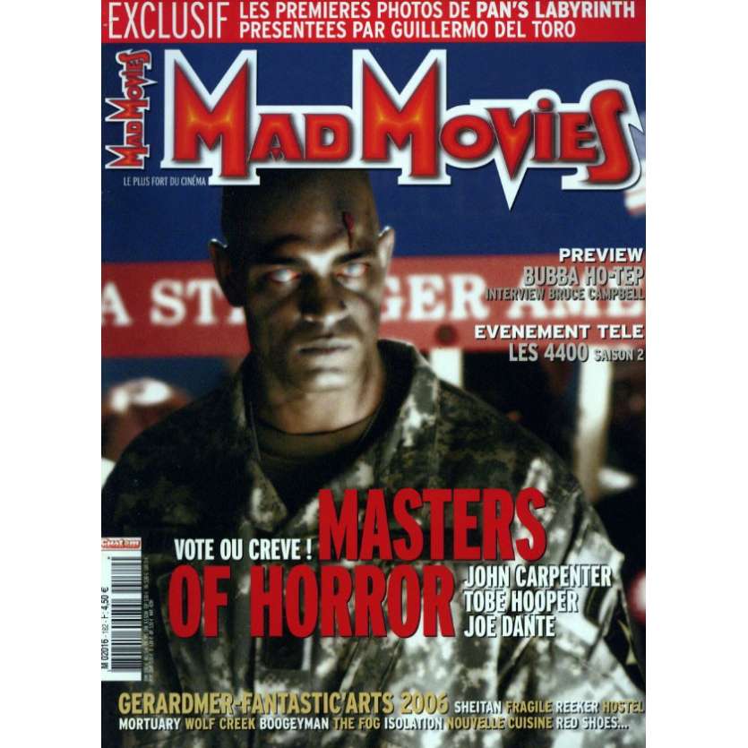 MAD MOVIES N°182 Magazine - 2006 - Masters of Horror