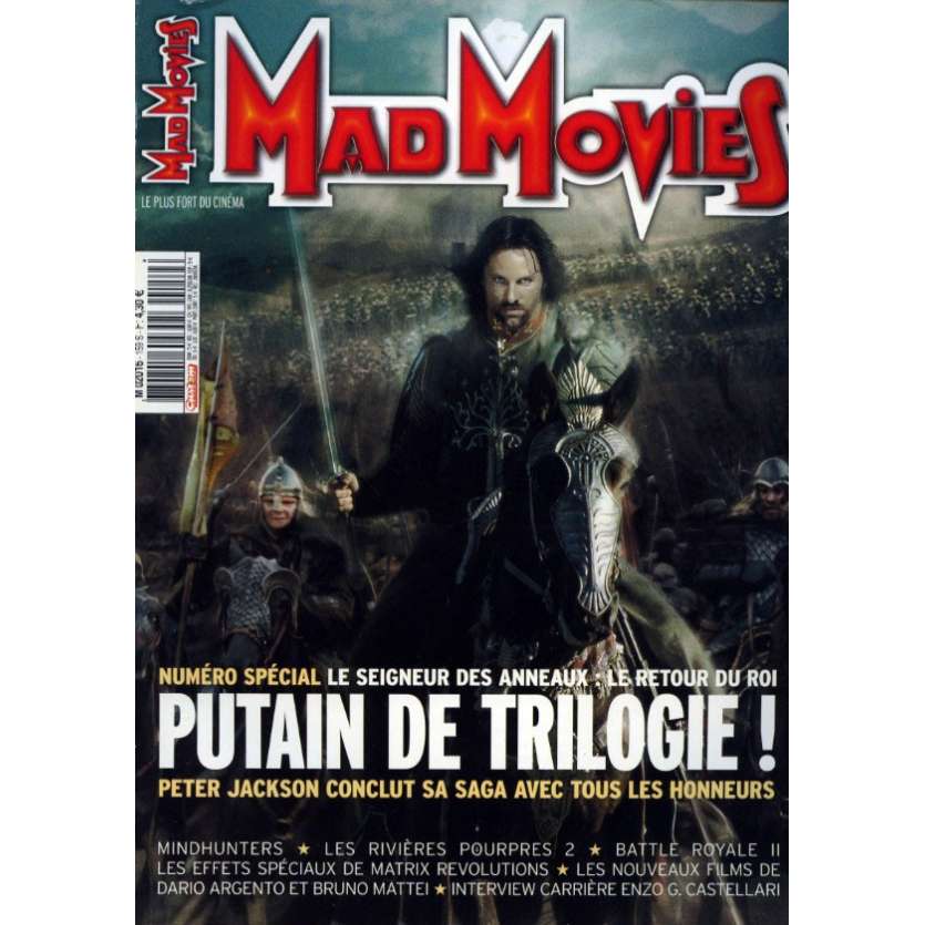 MAD MOVIES N°159 Magazine - 2003 -  Le Retour du Roi