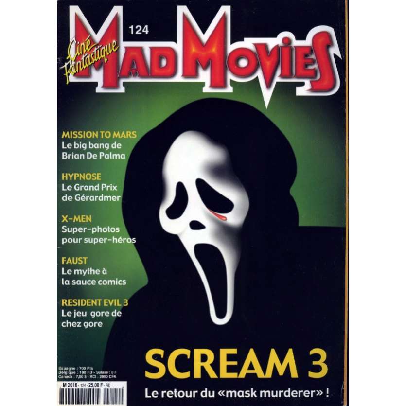 MAD MOVIES N°124 Magazine - 2000 -  Scream 3