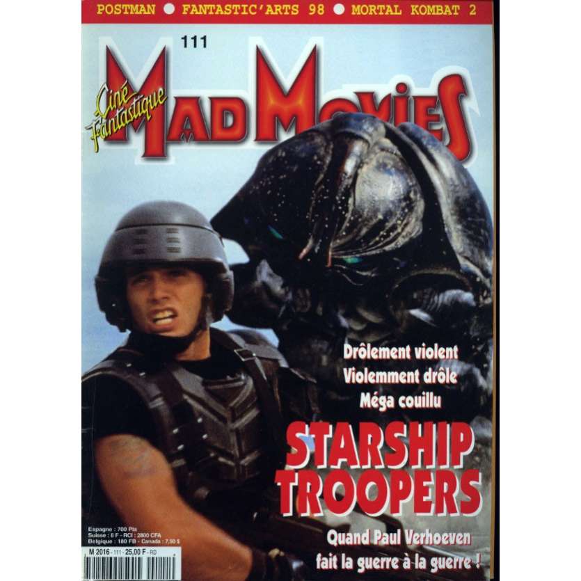 MAD MOVIES N°111 Magazine - 1997 - Starship Troopers