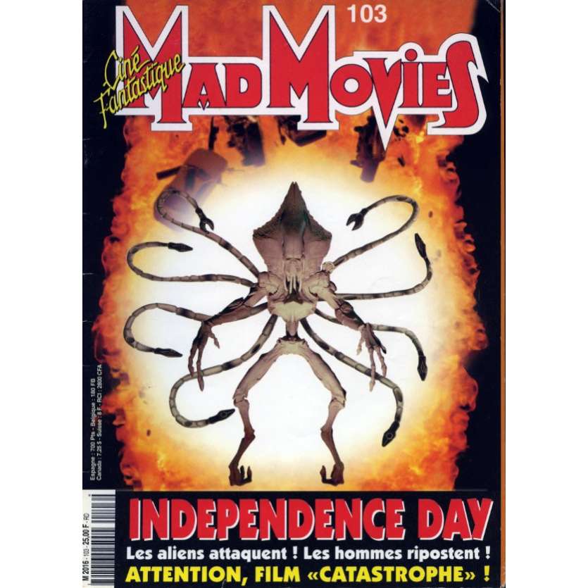 MAD MOVIES N°103 Magazine - 1996 - Independance Day