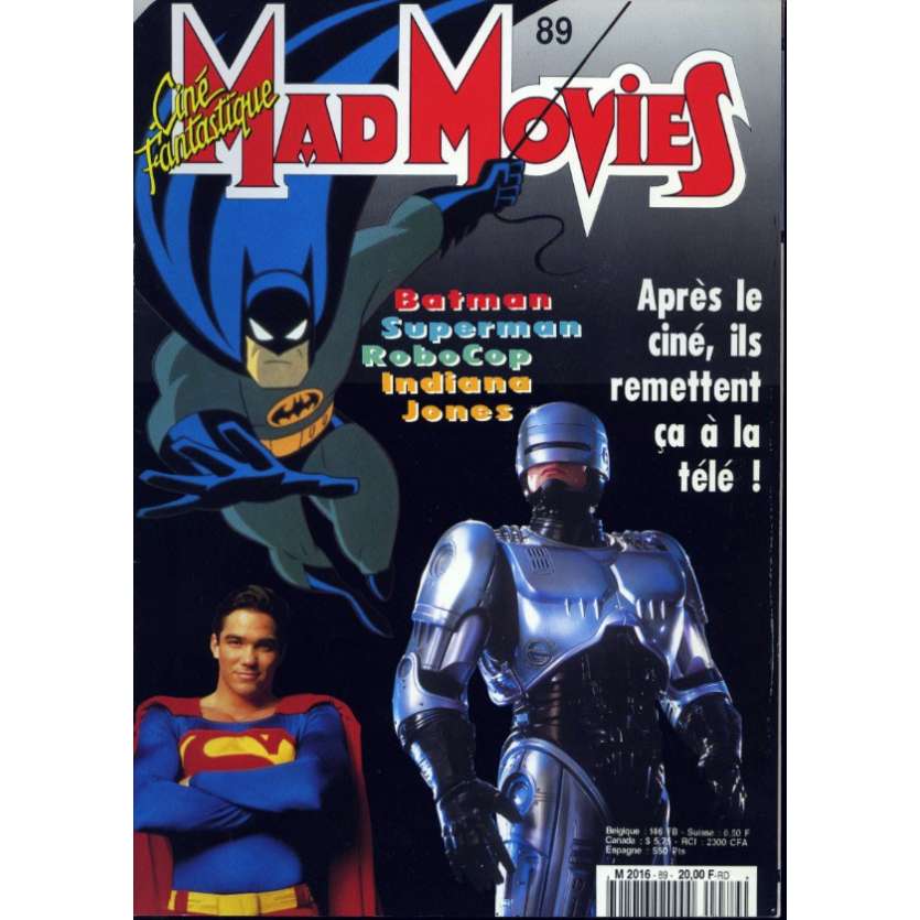 MAD MOVIES N°89 Magazine - 1994 - Super héros TV