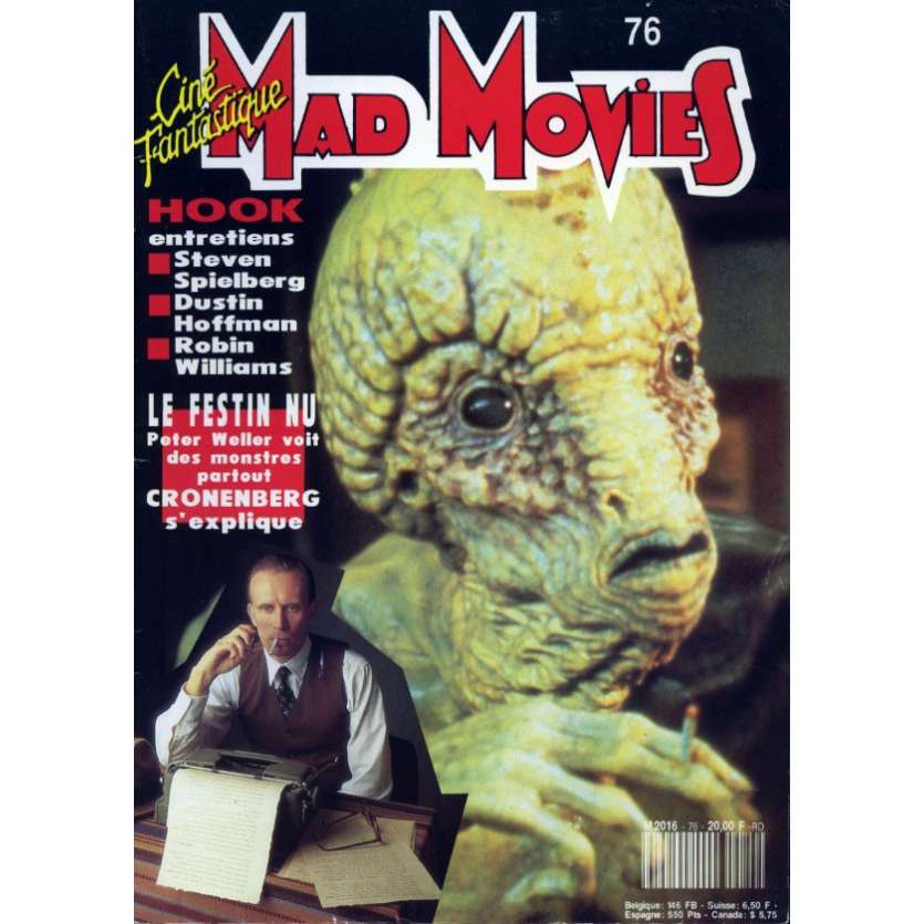 MAD MOVIES N°76 Magazine - 1992 - Le Festin Nu