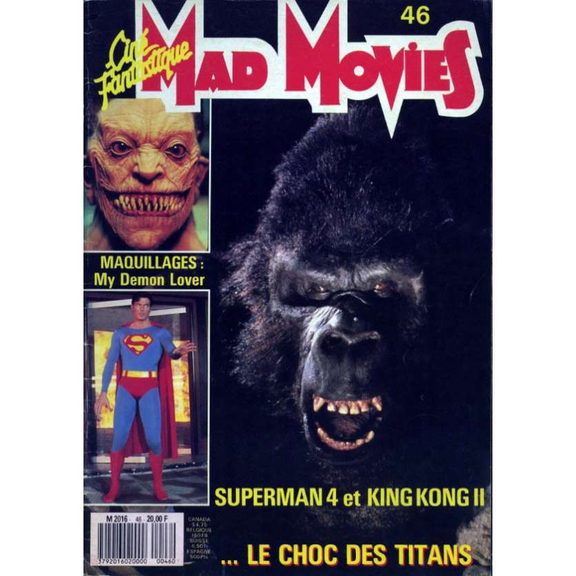 MAD MOVIES N°46 Magazine - 1988 - Superman - King Kong