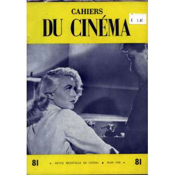 CAHIERS DU CINEMA N°81 Magazine - 1958 - Revue Mensuelle de cinéma CAHIERS DU CINEMA N°81 Magazine - 1958 - Revue Mensuelle de cinéma