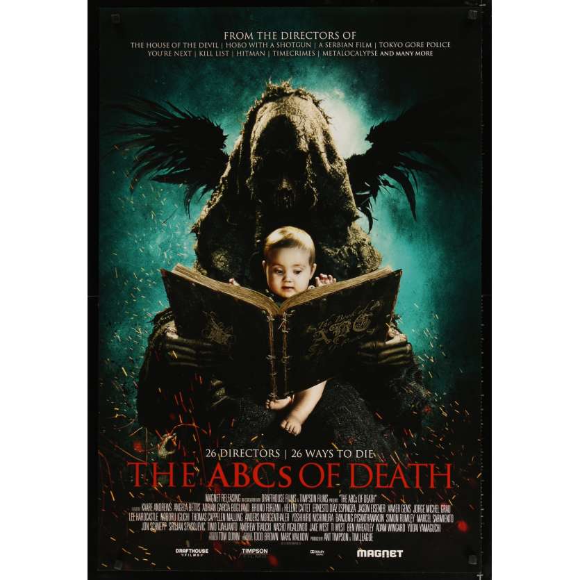 ABC OF DEATH Affiche de film 69x102 - 2012 - Ingrid Bolso Berdal, Xavier Gens