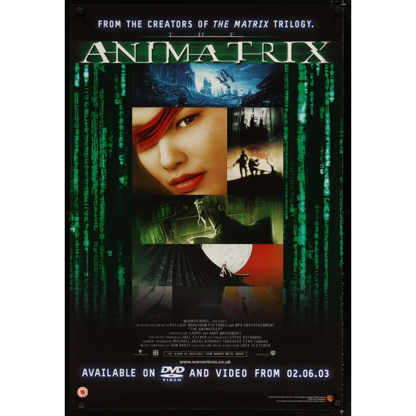 ANIMATRIX Affiche de film 69x102 - 2003 - Takeshi Koike, Mahiro Maeda