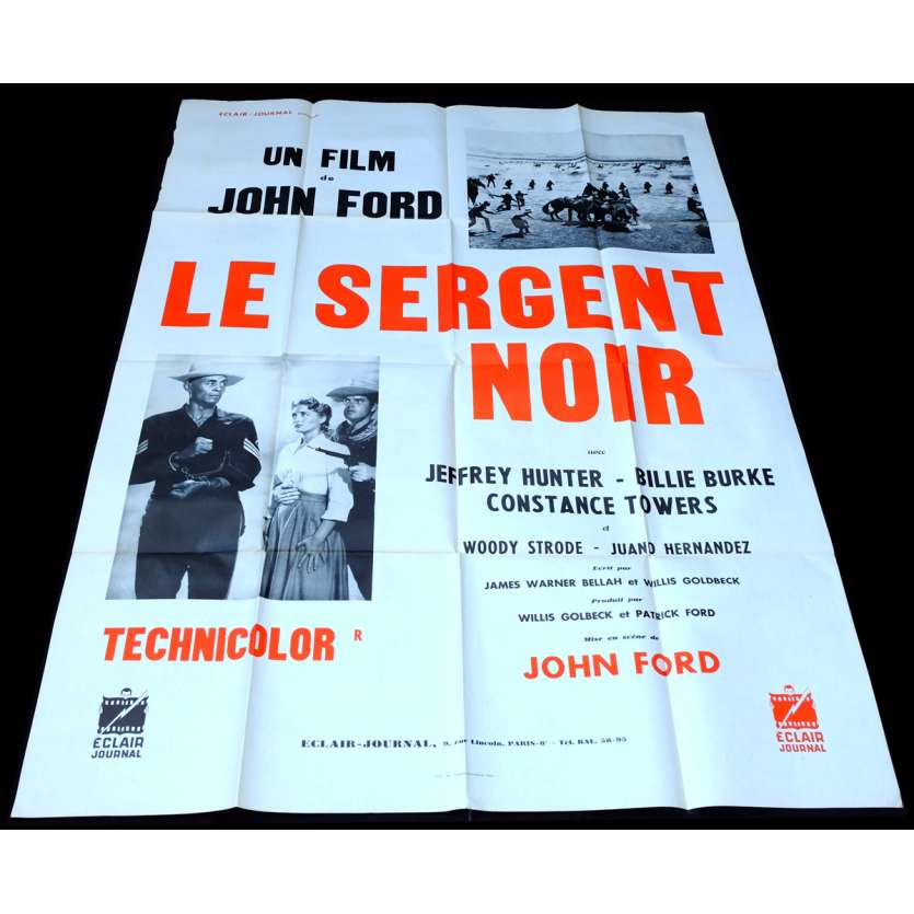 SERGEANT RUTLEDGE French Movie Poster 47x63 - 1960 - John Ford, Woody Strode