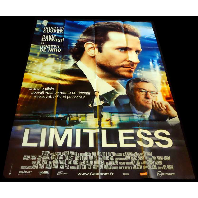 LIMITLESS Affiche de film 120x160 - 2011 - Bradley Cooper, Neil Burger