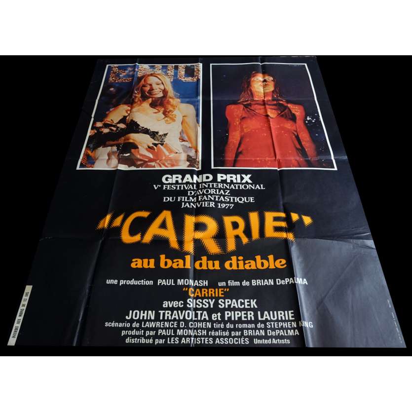 CARRIE Affiche de film 120x160 - 1976 - Sissy Spacek, Brian de Palma