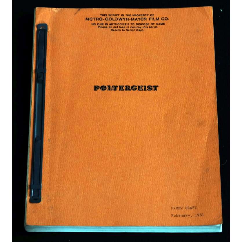POLTERGEIST Scénario  21x30 - 1982 - JoBeth Williams, Tobe Hooper