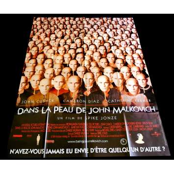 DANS LA PEAU DE JOHN MALKOVITCH Affiche de film 120x160 - 1999 - John Cusack, Spike Jonze