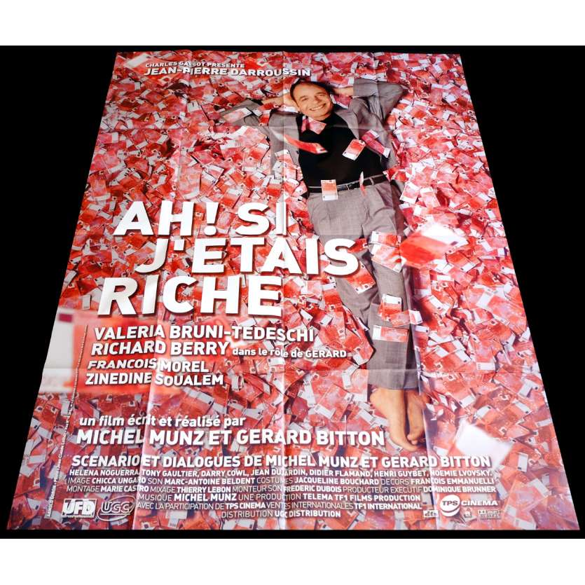 AH SI J'ETAIS RICHE Affiche de film 120x160 - 2002 - Jean-Pierre Darroussin, Michel Munz