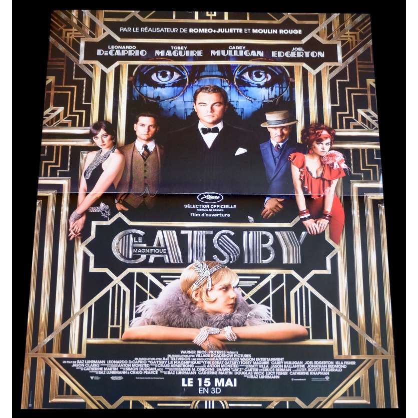 GATSBY Affiche de film 40x60 - 2013 - Leonardo Dicaprio, Baz Luhrmann