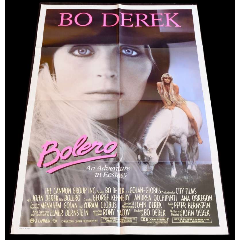 BOLERO US Movie Poster  29x41 - 1983 - John Derek, Bo Derek