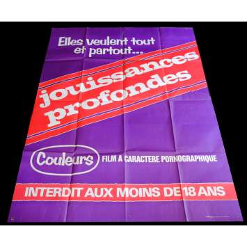 JOUISSANCES PROFONDES Affiche de film 120x160 - 1979 - Karine Gambler, Michel Caputo JOUISSANCES PROFONDES Affiche de film 120x160 - 1979 - Karine Gambler, Michel Caputo