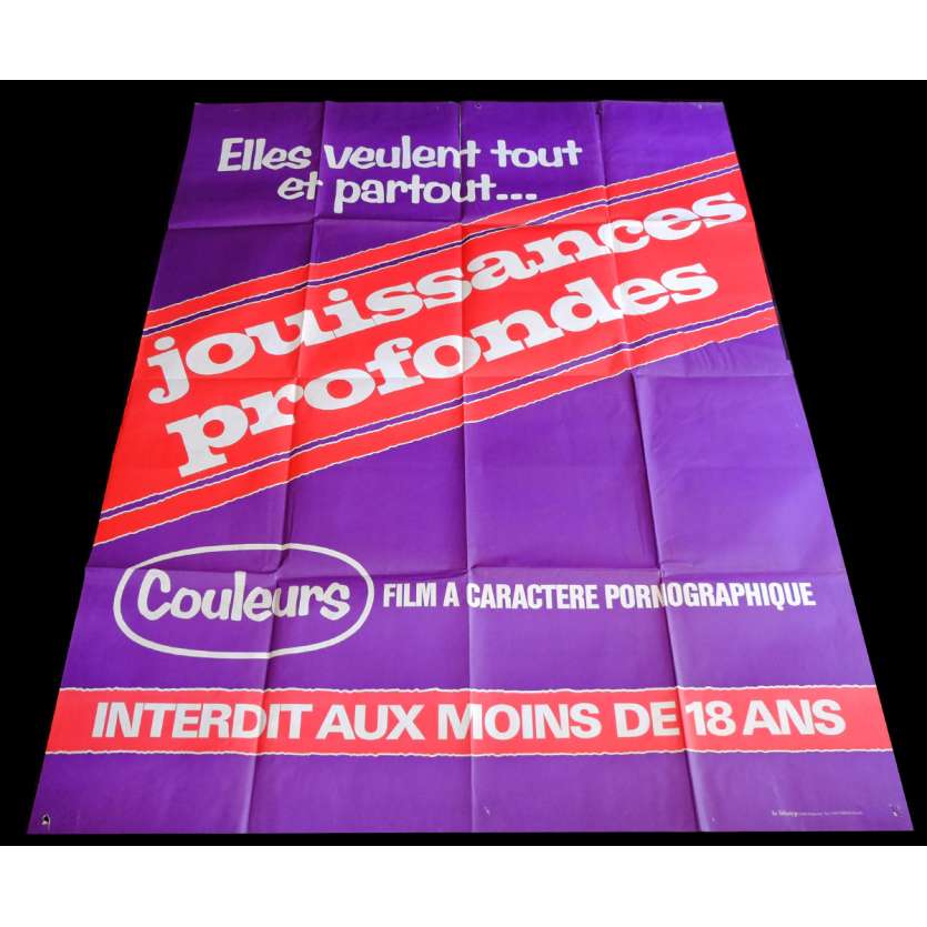 JOUISSANCES PROFONDES Affiche de film 120x160 - 1979 - Karine Gambler, Michel Caputo