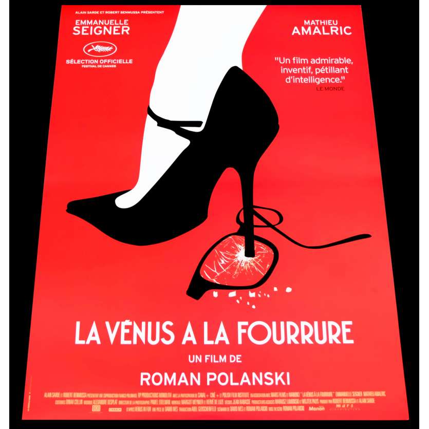 LE VENUS A LA FOURRURE French Movie Poster  15x21 - 2013 - Roman Polanski, Emmanuelle Seigner
