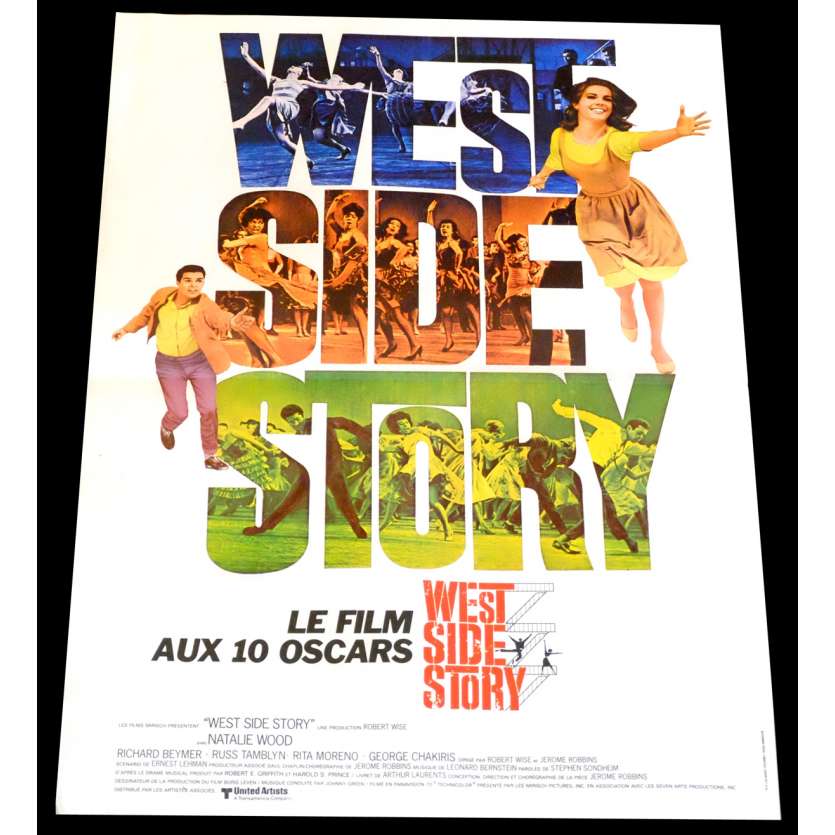 WEST SIDE STORY Affiche de film 40x60 - R1970 - Natalie Wood, Robert Wise