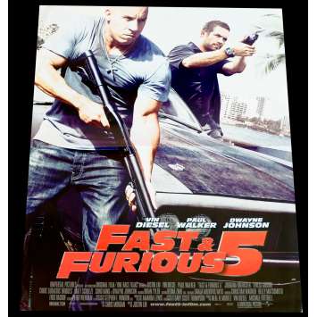 FAST AND FURIOUS 5 French Movie Poster 15x21 - 2011 - Justin Lin, Vin Diesel