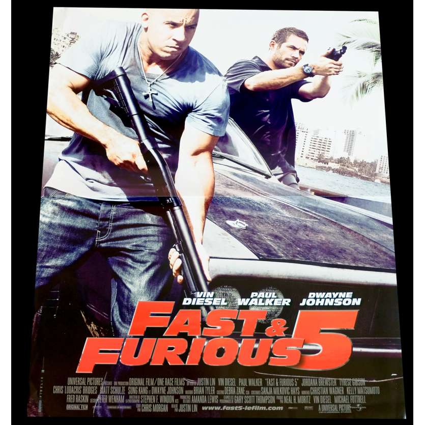 FAST AND FURIOUS 5 Affiche de film  40x60 - 2011 - Vin Diesel, Justin Lin