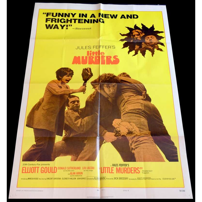 LITTLE MURDERS US Movie Poster 29x41 - 1970 - Jules Deiffer, Elliot Gould