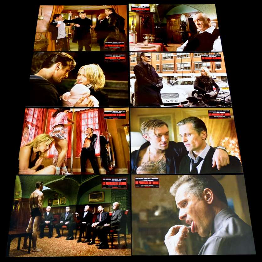 EASTERN PROMISES French Lobby Cards Set X8 9x12 - 2007 - David Cronenberg, Viggo Mortensen