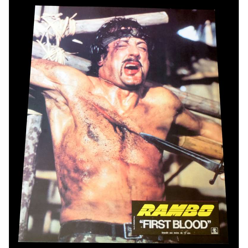 FIRST BLOOD French Lobby Card 2 9x12 - 1983 - Ted Kotcheff, Sylvester Stallone
