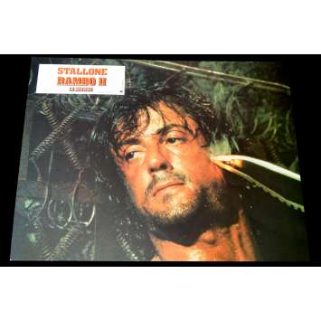RAMBO FIRST BLOOD 2 French Lobby Card 1 9x12 - 1985 - George Pan Cosmatos, Sylvester Stallone