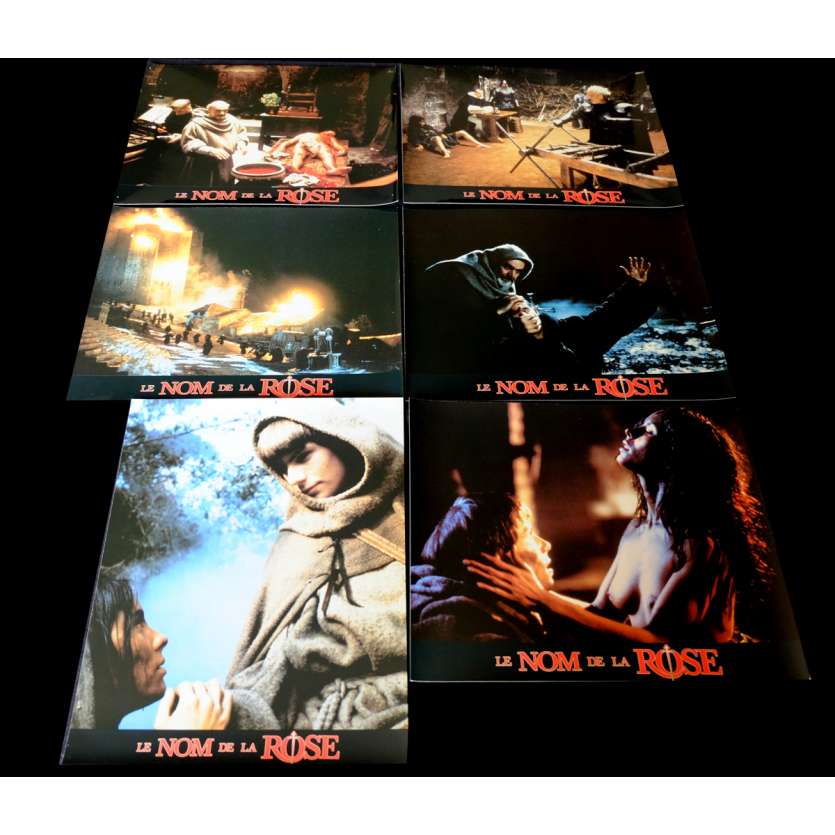 NAME OF THE ROSE French Lobby Cards Set x6 9x12 - 1986 - Jean-Jacques Annaud, Sean Connery