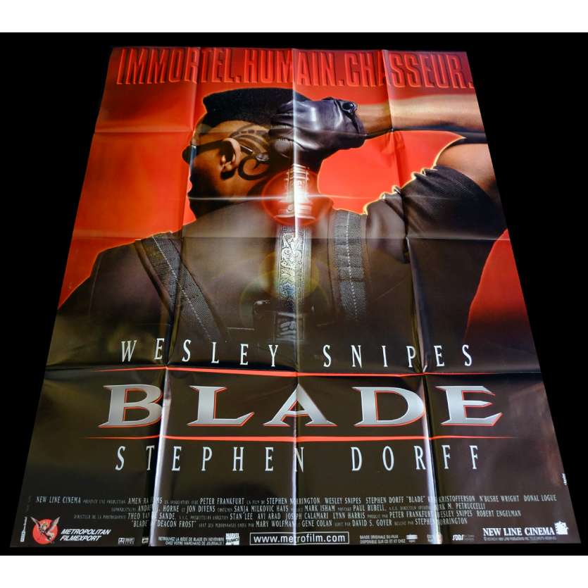 BLADE French Movie Poster 1 47x63 - 1998 - Stephen Norrington, Wesley Snipes