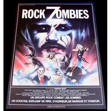 ROCK ZOMBIE Affiche de film 40x60 - 1984 - E.J. Curcio, Krishna Shah ROCK ZOMBIE Affiche de film 40x60 - 1984 - E.J. Curcio, Krishna Shah