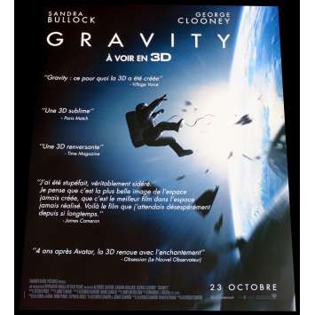 GRAVITY Reviews Affiche de film 2 40x60 - 2013 - Sandra Bullock, Alfonso Cuaron