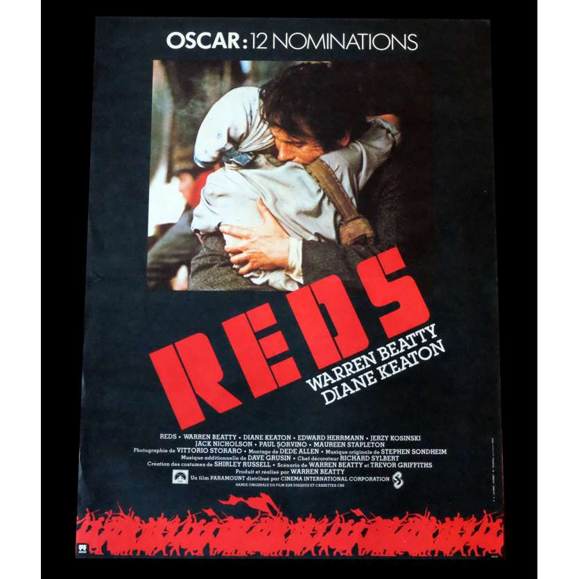 REDS Affiche de film 40x60 - 1981 - Diane Keaton, Warren Beatty