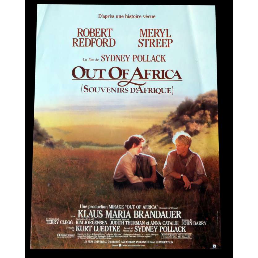 OUT OF AFRICA Style B Affiche de film 40x60 - 1985 - Robert Redford, Sydney Pollack