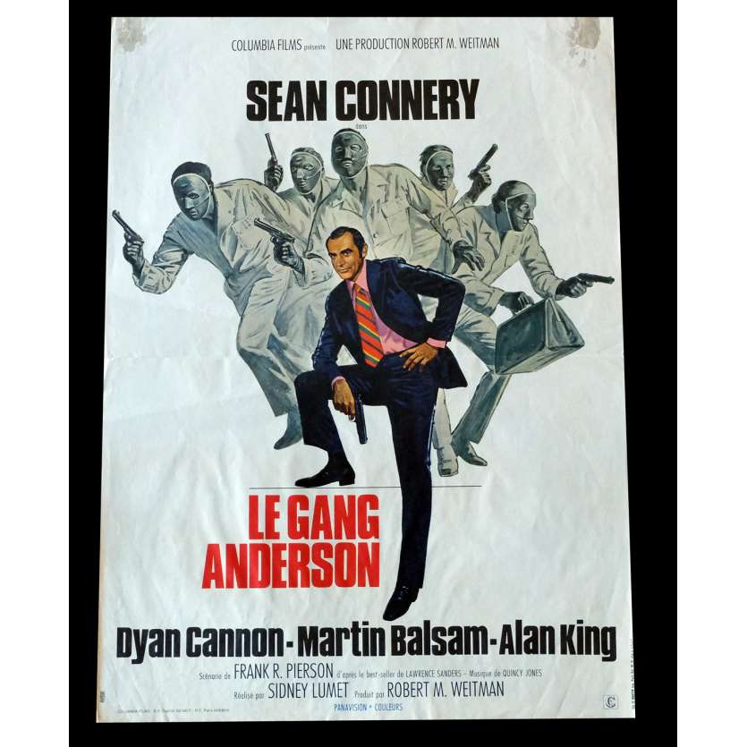 THE ANDERSON TAPES French Movie Poster 15x21 - 1971 - Sidney Lumet, Sean Connery