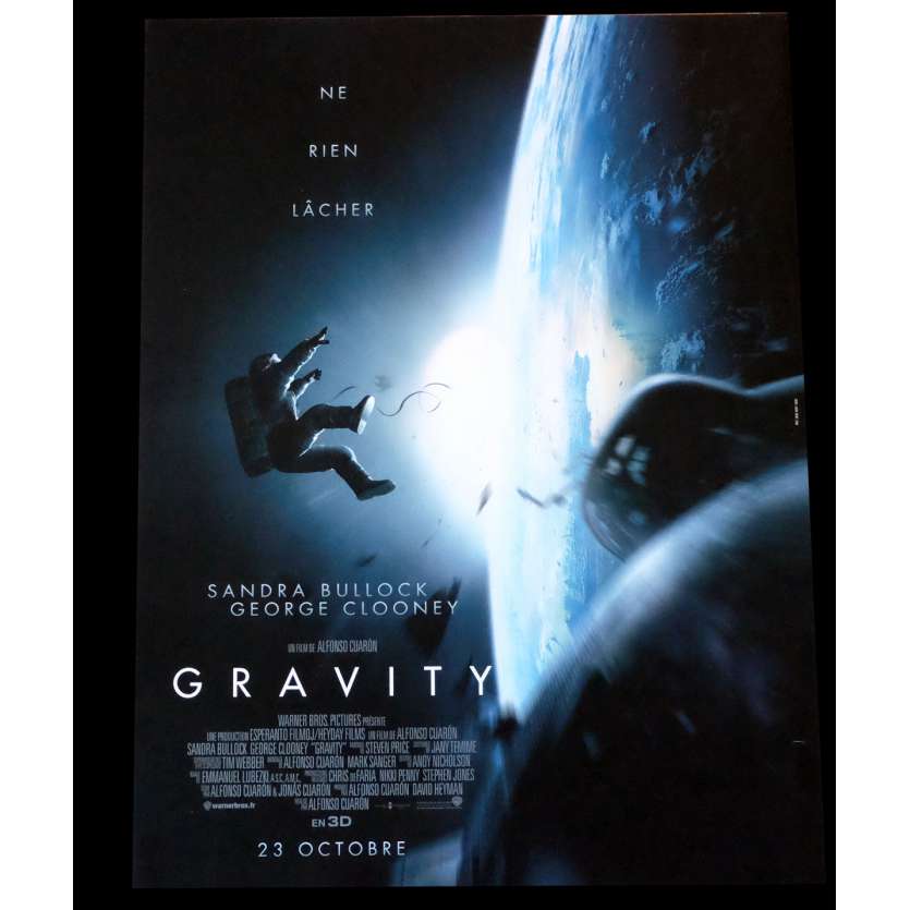 GRAVITY Affiche de film 40x60 - 2013 - Sandra Bullock, Alfonso Cuaron