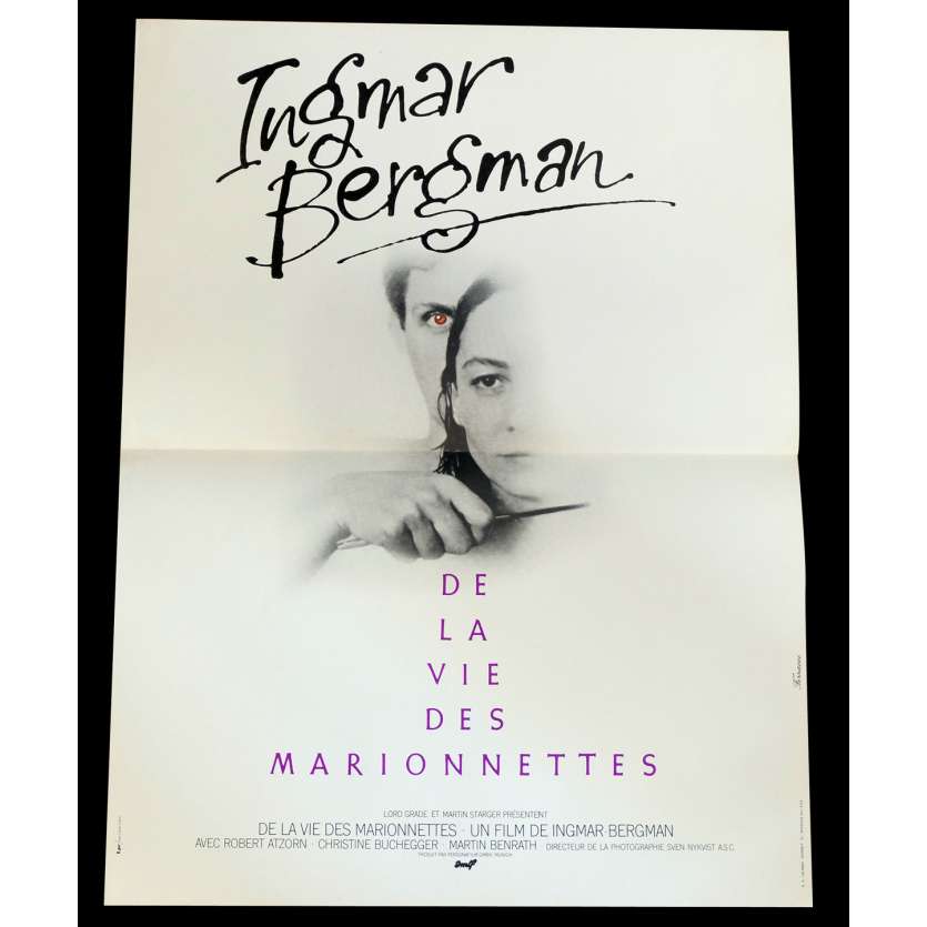 DE LA VIE DES MARIONNETTES Affiche de film 40x60 - 1980 - Robert Atzorn, Ingmar Bergman