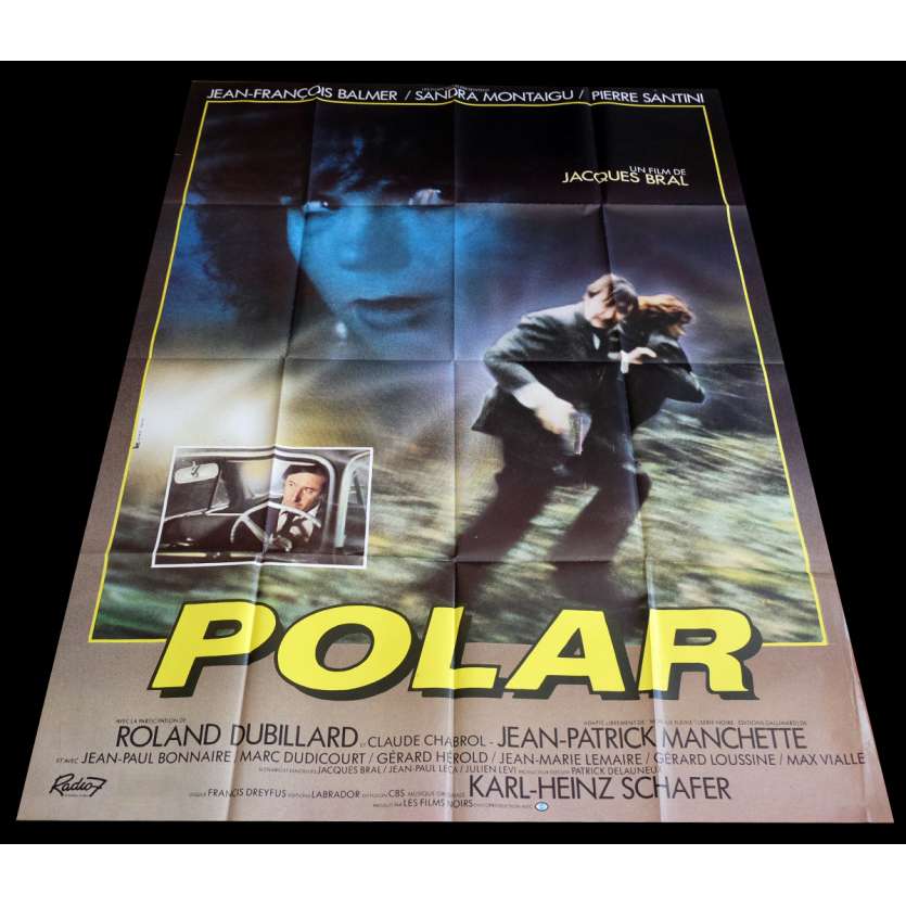 POLAR French Movie Poster 47x63 - 1984 - Jacques Bral, Jean-François Balmer