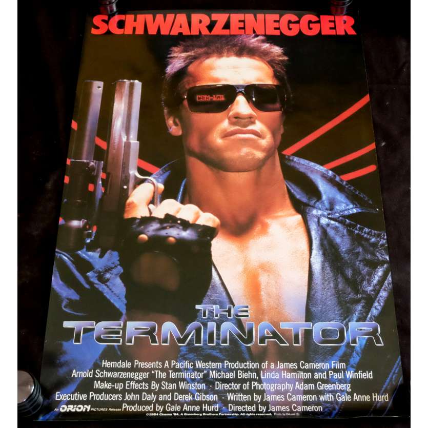 TERMINATOR Affiche de film 69x104 - 1983 - Arnold Schwarzenegger, James Cameron