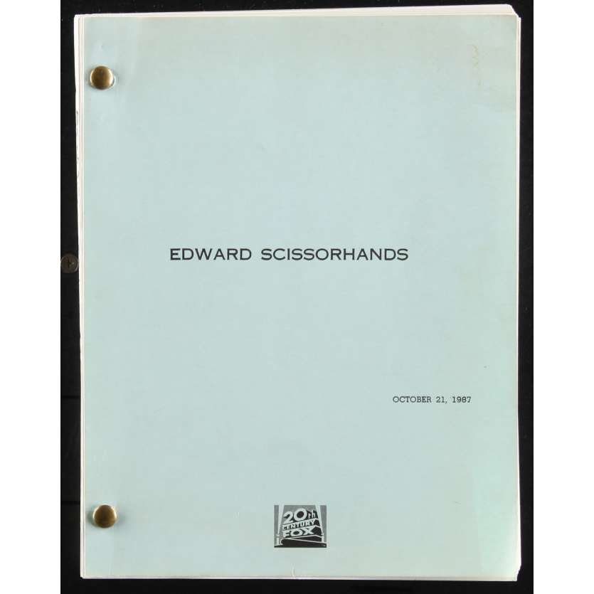 EDWARD SCISSORHANDS US Movie Script Date: 21/10/1987 - 116p -First Draft 9x12 - 1987 - Caroline Thompson,