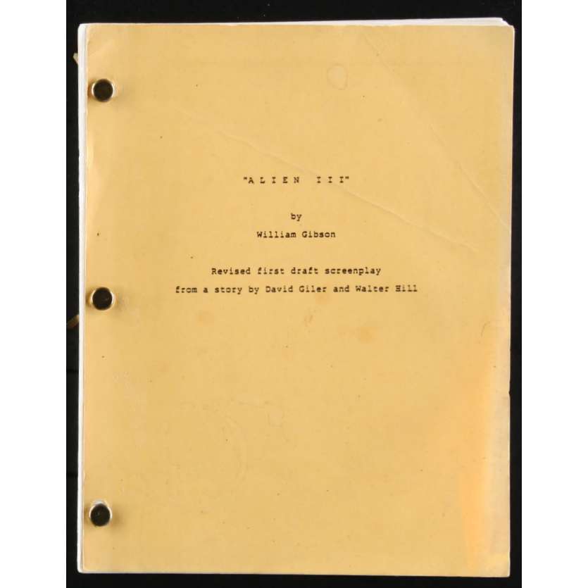 ALIEN 3 Scénario Original de William Gibson - 1992